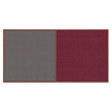 United Visual Products Enclosed Corkboard, 3 Door, 96"x48", 4" Fra, UV3413-GOLD-PUMICE UV3413-GOLD-PUMICE